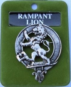 Rampant Lion Cap Badge