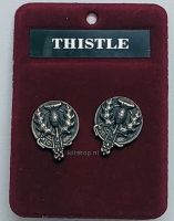 Manchetknopen Thistle with details